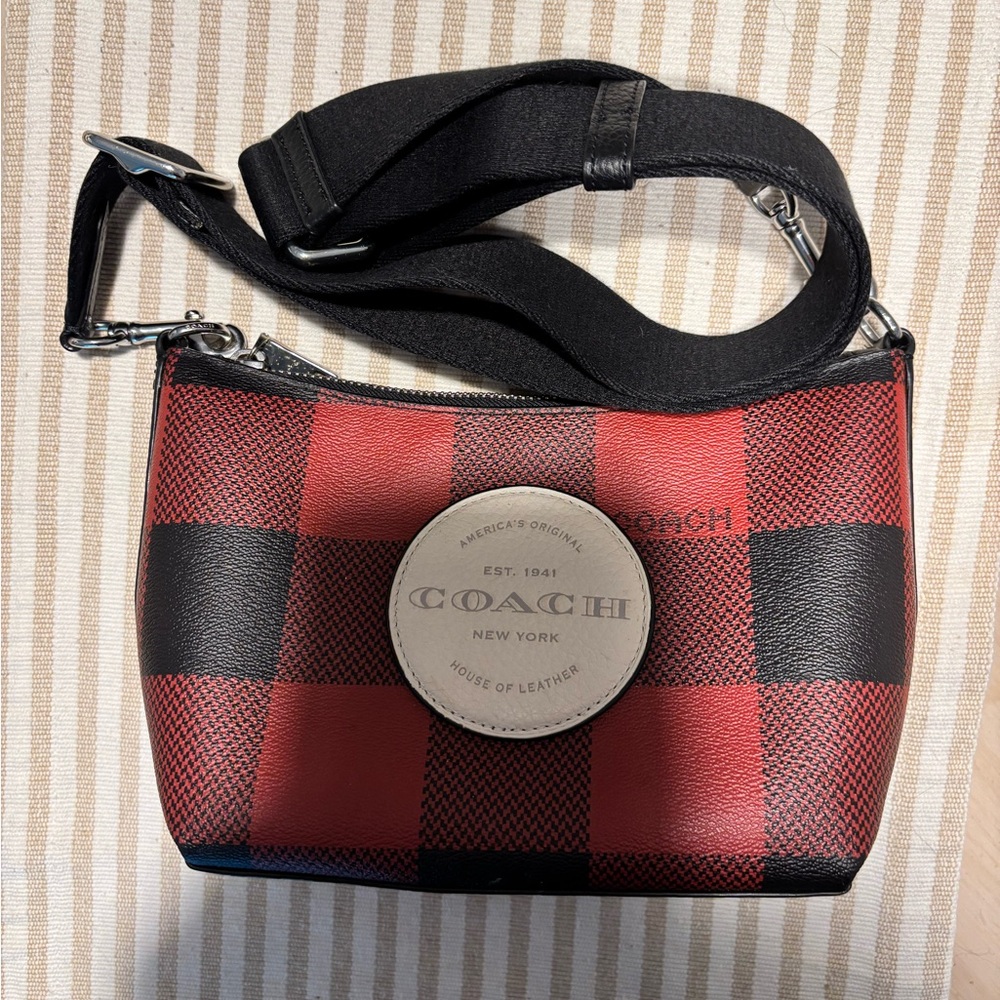 Coach buffalo plaid Crossbody Bag